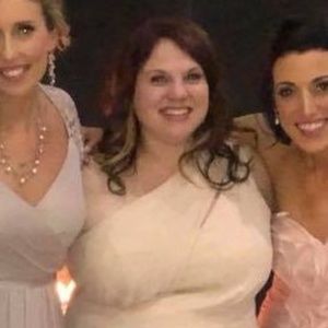 David's Bridal Long One-Shoulder Chiffon Dress